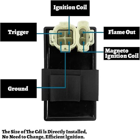 سيارة 6 دبوس AC CDI BOX، قطع غيار صندوق CD لجزء سباق ATV عالي الأداء، ملحقات Enigne للدراجة الترابية، متوافقة مع 50cc 125cc 150cc ATV 4 Wheeler Quad Bikes in Saudi Arabia
