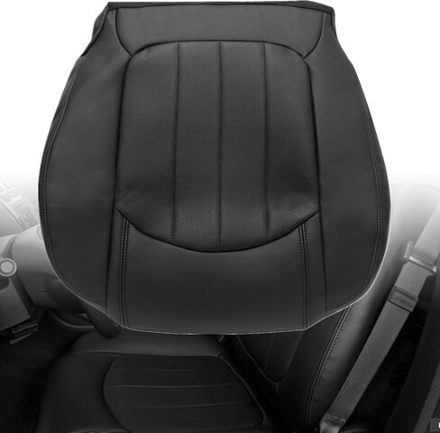 GXARTS Front Driver Side Bottom Lower Replacement Perforated Leather Seat Cover Black #193#192 Compatible with GMC Acadia Buick Enclave 2008 2009 2010 2011 2012 in Saudi Arabia