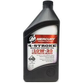 92-8M0142141; W10W30 4-Stroke Synthetic Blend Quart mp Made by Mercury - Mercruiser in Kuwait