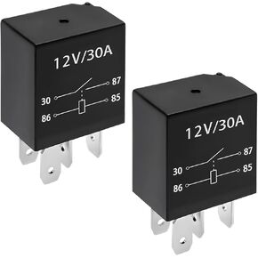 قطعتان من مرحل بدء التشغيل 30 أمبير، 4 دبابيس 12 فولت مقاومة للمياه، بداية ترحيل قياسية للسيارات، استبدال مرحل عالي التحمل متعدد الأغراض لشاحنة SUV سيدان، ملحقات السيارة in Kuwait