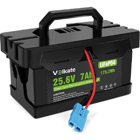 24V 7Ah 20Hr Rechargeable LiFePO4 Battery, 24 Volt Lithium Iron Phosphate Replacement Battery for 12FM7, Compatible with Dynacraft Joywhale Huffy Torex Realtree Ride On Cars Toys in Kuwait