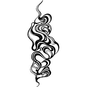 اكتشافات آيدان الفريدة من نوعها فن جداري معدني دخاني تجريدي، ديكور حائط دوامي متدفق، تعليق معدني حديث للفن السائل، منحوتة عضوية سوداء، ديكور تجريدي بسيط، هدية فنية معاصرة in Kuwait