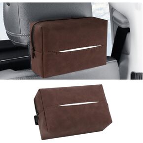 حامل مناديل السيارة، غطاء صندوق مناديل جلدي للمقعد الخلفي للسيارة، حامل مناديل حاجب، حامل مناديل للسيارة، حامل مناديل السيارة، صندوق مناديل السيارة، موزع مناديل حاجب السيارة، ملحقات السيارة (رمادي) in Kuwait