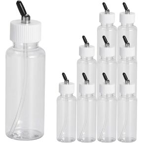 أوفير 10x البخاخة 80cc زجاجة بلاستيكية الجرار الأغطية ل البخاخة مزدوجة العمل سيفون تغذية فرشاة الهواء in Kuwait