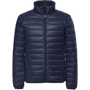 سترة منتفخة للرجال خفيفة الوزن ودافئة ومعاطف منتفخة مقاومة للرياح وسترة معزولة للمشي لمسافات طويلة والسفر in Kuwait