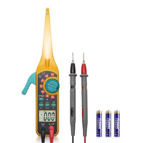 جهاز اختبار دائرة السيارات مع مسبار خطاف، جهاز قياس رقمي متعدد 4 في 1، جهاز اختبار كهربائي تلقائي للتيار المستمر/التيار المتردد، مقاومة استمرارية الجهد الكهربي للبطارية، جهاز اختبار الصمام الثنائي للبطارية مع شاشة لإصلاح شاحنة السيارة in Kuwait