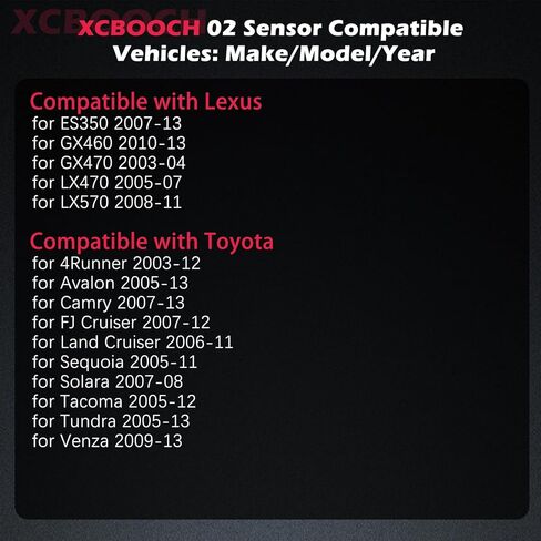 Automotive Replacement Oxygen O2 Sensor 234-4260 Set of 2, 02 Sensor Compatible with Lexus for ES350, for Toyota for 4Runner for Avalon for Sequoia for Tacoma for Tundra for Venza in Kuwait