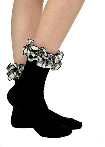 Benefeet Sox Womens Ruffle Socks Girls Cute Frilly Ankle Socks Lettuce Trim Thin Decorated Lolita Princess Sock in Saudi Arabia