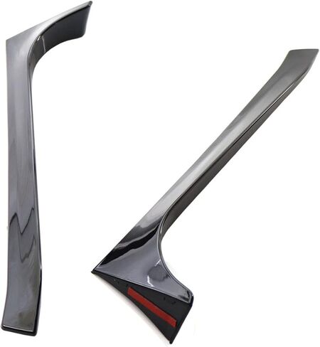 سبويلر جانبي للنافذة الخلفية باللون الأسود اللامع Canard Canards Splitter Replment for VW 6 MK6 GTI/GTR/GTD 2008-2013 in Kuwait