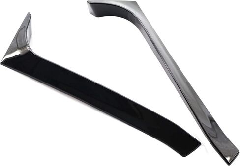 سبويلر جانبي للنافذة الخلفية باللون الأسود اللامع Canard Canards Splitter Replment for VW 6 MK6 GTI/GTR/GTD 2008-2013 in Kuwait