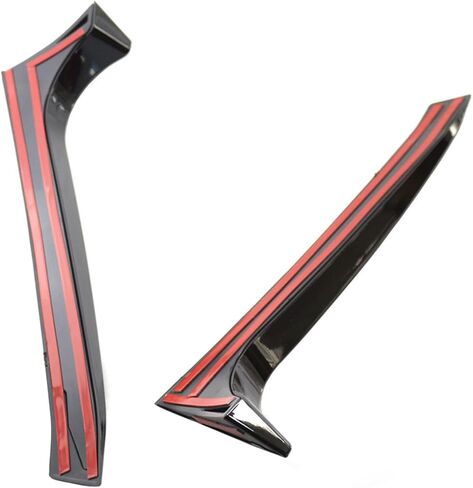 سبويلر جانبي للنافذة الخلفية باللون الأسود اللامع Canard Canards Splitter Replment for VW 6 MK6 GTI/GTR/GTD 2008-2013 in Kuwait