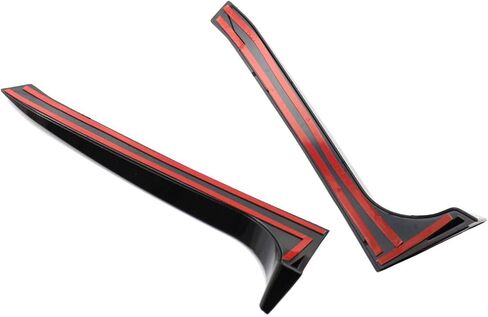 سبويلر جانبي للنافذة الخلفية باللون الأسود اللامع Canard Canards Splitter Replment for VW 6 MK6 GTI/GTR/GTD 2008-2013 in Kuwait