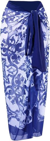 Beach Long Sarong Womens Swimsuit Wrap Cover Up Pareo for Beach, Swim Pool, Tropical Vacations in Saudi Arabia