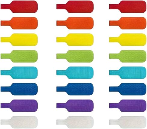 Large Cable Labels 24 Pack Multicolour Tags Colorful Organiser Stickers for Office Home Basement Desk Electronics Wire Sorting in Saudi Arabia