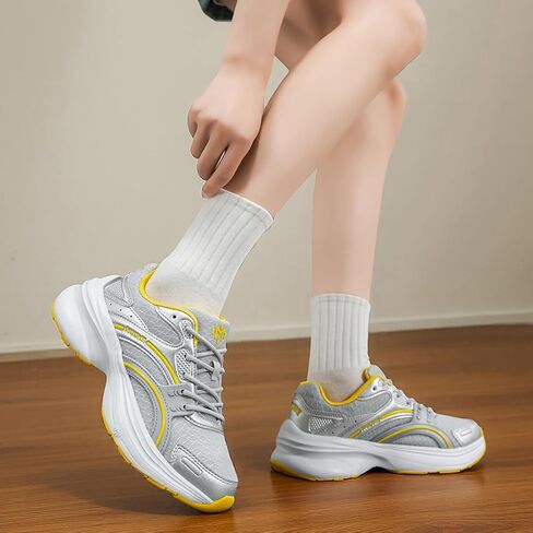 Women's Chunky Sneakers Fashion Platform Dad Shoes Lightweight Walking Athletic Trainers in Saudi Arabia