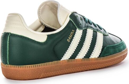 adidas Samba Og Women's 3-Stripes Retro Contrast 70S Trainers (Green, US 5) in Saudi Arabia