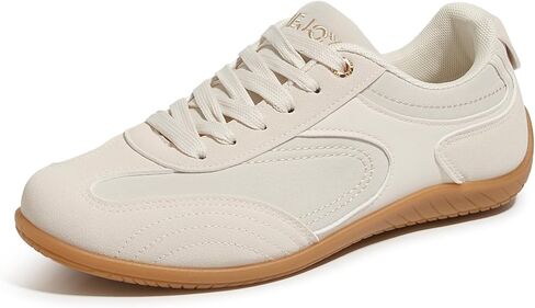 Women's Retro Sneakers Low-Top Lightweight Breathable Casual Shoes Non-Slip Sole for Walking Work Daily Use in Kuwait