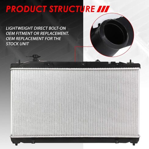 Auto Dynasty Radiator Compatible with 2009-2016 Toyota Venza 2.7L AT, DPI 13090 Factory Style 1-Row Cooling Radiator, Aluminum Core in Saudi Arabia