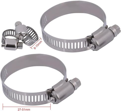 SCITOO Engine Coolant Radiator Assembly for 2007-2009 for Honda for CR-V 2.4L Automotive Replacement 13031 Radiator 8MM-10MM; 30MM-50MM Hose Clamp in Saudi Arabia