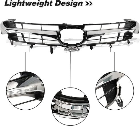 Front Bumper Upper & Lower Grille Assembly Fit For 2015 2016 2017 Toyota Camry LE/XLE/Hybrid LE/Hybrid XLE Front Grille Replace for 5311206260, 5310106441 in Saudi Arabia