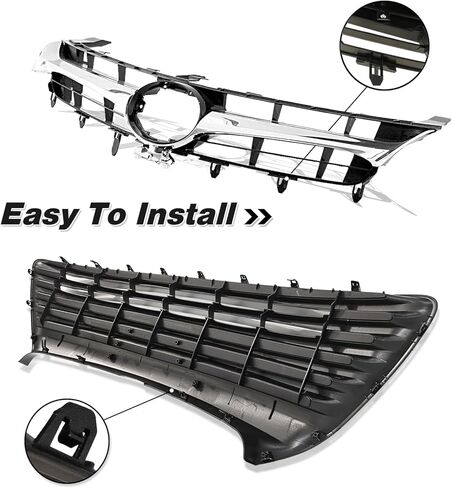 Front Bumper Upper & Lower Grille Assembly Fit For 2015 2016 2017 Toyota Camry LE/XLE/Hybrid LE/Hybrid XLE Front Grille Replace for 5311206260, 5310106441 in Saudi Arabia