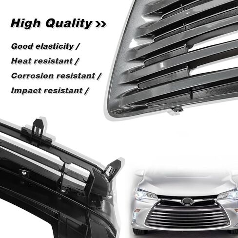 Front Bumper Upper & Lower Grille Assembly Fit For 2015 2016 2017 Toyota Camry LE/XLE/Hybrid LE/Hybrid XLE Front Grille Replace for 5311206260, 5310106441 in Saudi Arabia
