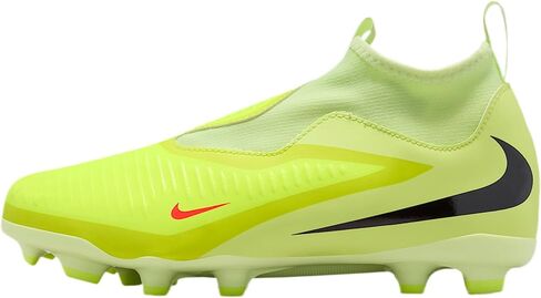 Nike Jr. Phantom 6 High Academy Big Kids' Multi-Ground Soccer Cleats (Hyper Crimson/Limelight/Black) in Saudi Arabia