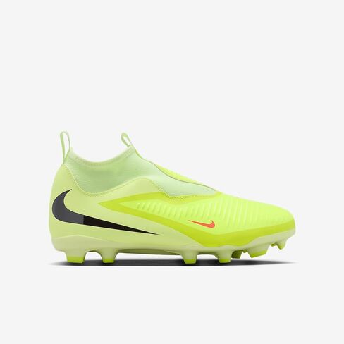 Nike Jr. Phantom 6 High Academy Big Kids' Multi-Ground Soccer Cleats (Hyper Crimson/Limelight/Black) in Saudi Arabia