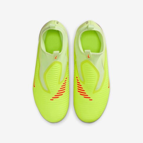 Nike Jr. Phantom 6 High Academy Big Kids' Multi-Ground Soccer Cleats (Hyper Crimson/Limelight/Black) in Saudi Arabia