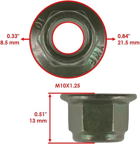 Replacement For 7519087 Front Control A-Arm Bolt And Pivot Shaft W/Nut For Polaris Mod-C26C-26594 in Saudi Arabia