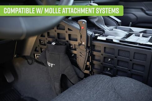 DV8 Offroad Center Console Molle Panels for 2024 Toyota Land Cruiser | Molle Panel Design | Multiple Mounting Solutions | M5 Pem Nuts for Digital Device Mounts | Black Powder Coated Finish | Steel in Saudi Arabia