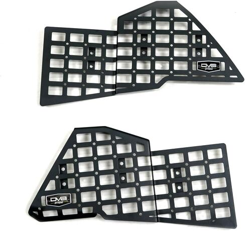 DV8 Offroad Center Console Molle Panels for 2024 Toyota Land Cruiser | Molle Panel Design | Multiple Mounting Solutions | M5 Pem Nuts for Digital Device Mounts | Black Powder Coated Finish | Steel in Saudi Arabia