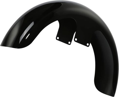 دراجة نارية XFMT باللون الأسود الزاهي مقاس 23 بوصة مصد أمامي ملتف مناسب لدراجة Harley Touring Street Glide 2014-2023 in Kuwait