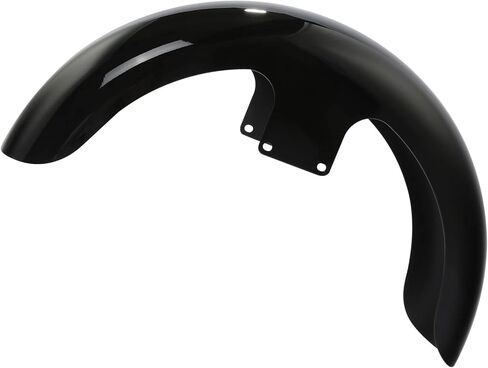 دراجة نارية XFMT باللون الأسود الزاهي مقاس 23 بوصة مصد أمامي ملتف مناسب لدراجة Harley Touring Street Glide 2014-2023 in Kuwait