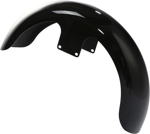 دراجة نارية XFMT باللون الأسود الزاهي مقاس 23 بوصة مصد أمامي ملتف مناسب لدراجة Harley Touring Street Glide 2014-2023 in Kuwait