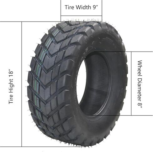 ATV Tires/UTV Tires, 18X9.50-8 ATV Tire(240/50-8) TL, 4PR ATV UTV All-Condition Tires Set 2,Trail Mud Sand Off-Road Sport Tires in Saudi Arabia