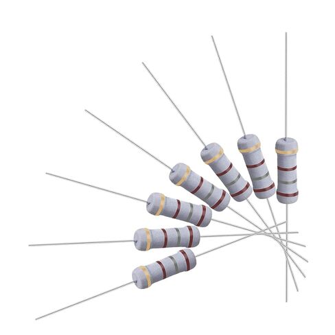 uxcell 50Pcs 470K Ohm Resistor, 1W 5% Tolerance Metal Oxide Film Resistors, Axial Lead, Flame Proof for DIY Electronic Projects and Experiments in Saudi Arabia