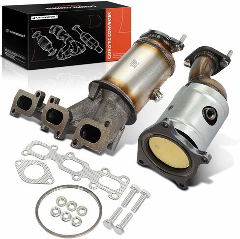 A-Premium Exhaust Manifold Catalytic Converter with Gasket Kit Direct-Fit Compatible with Ford Explorer 2011-2012, Edge 2011-2014 & Lincoln MKX 2011-2015, 3.5L 3.7L, E.P.A. Compliant in Saudi Arabia