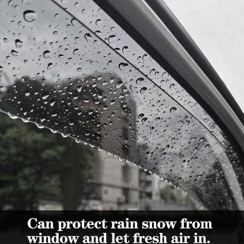 4pcs Original Outside Mount Style Window Rain Guards Shield Side Wind Deflectors Dark Smoke Nice Looking Vent Window Visors Fit for 2006-2009 Suzuki Grand Vitara 94135 in Kuwait