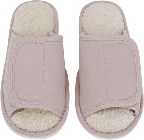 Indoor Non-Slip Adjustable Tearable Slide Slippers Open-Toe Terry Spa Slippers in Kuwait