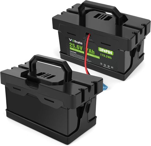 24V 7Ah 20Hr Rechargeable LiFePO4 Battery, 24 Volt Lithium Iron Phosphate Replacement Battery for 12FM7, Compatible with Dynacraft Joywhale Huffy Torex Realtree Ride On Cars Toys in Kuwait