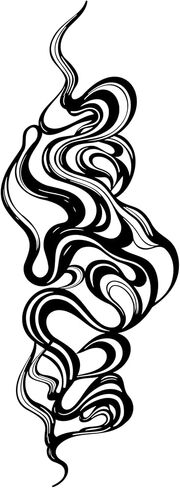 اكتشافات آيدان الفريدة من نوعها فن جداري معدني دخاني تجريدي، ديكور حائط دوامي متدفق، تعليق معدني حديث للفن السائل، منحوتة عضوية سوداء، ديكور تجريدي بسيط، هدية فنية معاصرة in Kuwait