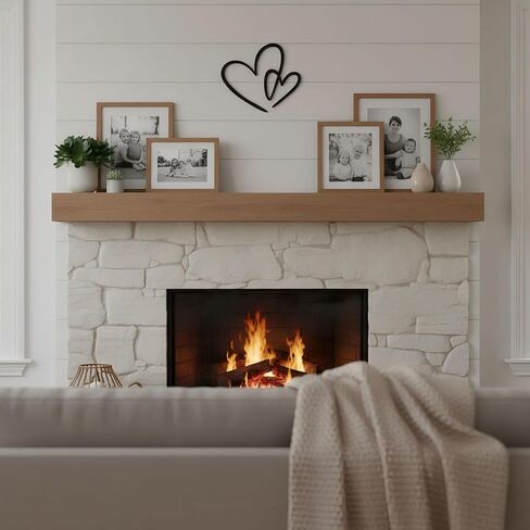 AIM & GGKK Modern Black Heart Wall Decor - Sleek Metal Heart Shaped Wall Art Hanging for Living Room, Bedroom, Bathroom, Dining Room - Minimalist Home Decor Accent in Kuwait