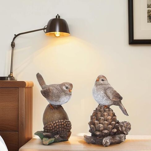 تماثيل الطيور Artpaul لديكور المنزل، تمثال طيور مصنوع يدويًا على الرف والطاولة، هدية لمحبي الأم والطيور in Kuwait