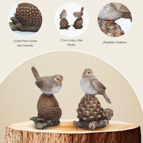 تماثيل الطيور Artpaul لديكور المنزل، تمثال طيور مصنوع يدويًا على الرف والطاولة، هدية لمحبي الأم والطيور in Kuwait
