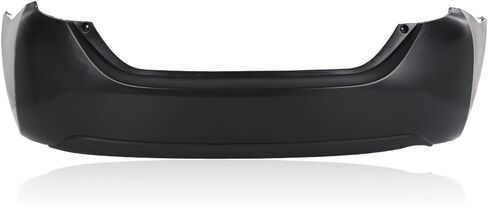 Rear Bumper Cover Compatible with Toyota Corolla Sedan 4-Door 2014-2019, 11731135 5215902650 5215903901 615343611075 TO1100309, Primed Black in Saudi Arabia