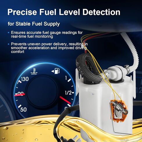 Electric Fuel Pump Assembly Compatible with Ford Mustang 3.8L 3.9L 4.6L 2001 2002 2003 2004, 04 Mustang 3.9L, Replace E2301M P76505M in Saudi Arabia