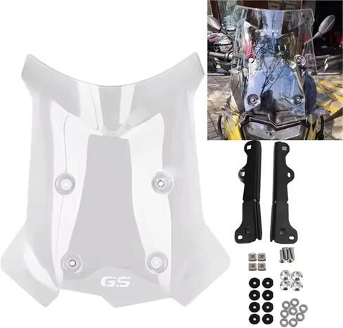 F750GS Compatible With BMW F850GS F 750 850 GS ADV 2018 -2022 2023 2024 Motorcycle Windshield Windscreens Wind Deflectors Front Glass(GRAY) in Saudi Arabia