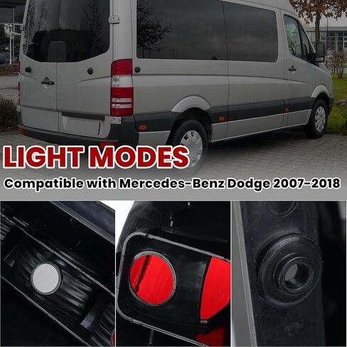 ضوء خلفي متوافق مع 2007-2018 Mercedes-Benz Dodge Freightliner Sprinter 2500/3500 بدون مصابيح (جانب الركاب الأيمن) in Kuwait