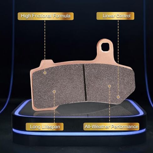 High-Performance Front Rear Sintered Brake Pads Compatible with Indian 2020-2023 Challenger 1800 Dark Horse Limited Elite Pursuit Limited, Long-Lasting, Heat Resistance FA630F FA630F FA196R in Saudi Arabia